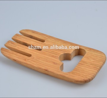 Wholesale Natural Bamboo Salad Tools Bamboo Salad Hands