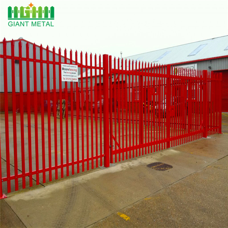 Euro style free standing pale palisade security fence