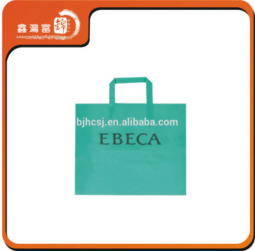 soft loop handle plastic bag