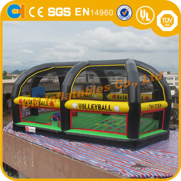 Inflatable Basketball shoot, basketball game, 4 in 1 game, twister game, volleyball game