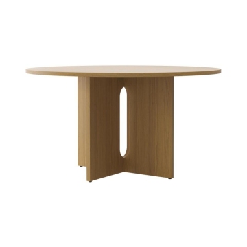 Retro Luxury Mdf Oak Melamine Dining Table