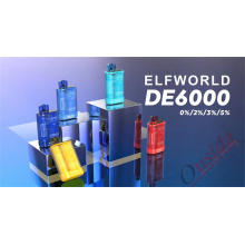 Заводская цена Elfworld DE6000 одноразовая вейп -ручка