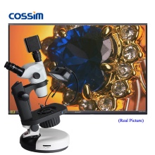 Ngi-6 Professional Gemological Gem Testing Stereo Jewelry Microscope VGM750A 6.5X~55X