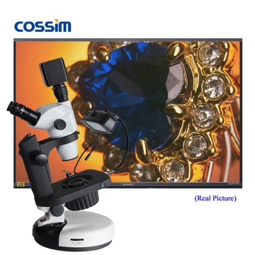 Ngi-6 Professional Gemological Gem Testing Stereo Jewelry Microscope VGM750A 6.5X~55X