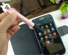 2 in 1 Soft Silcon Writing Pen and Touch Screen Pen Cute Pen