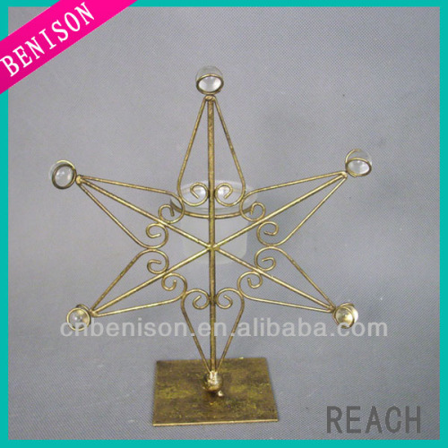 High Quality Elegant Handmade Christmas Candle Holder For Home Decoration Wholesale Like (BS453-20GR .)