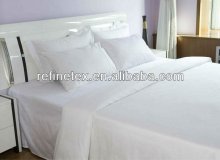 100% Cotton White Hotel Golden Grenn Festoon Duvet cover
