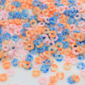 Super beau cercle rond 3D 5mm avec trou moyen 2mm Miniature couleur claire thème de la mer romantique filles Nail Art autocollants