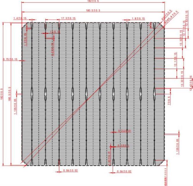 Front electrode pattern