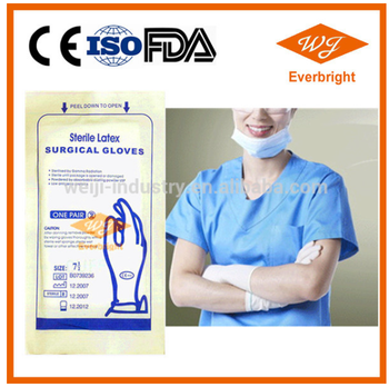 Sterile Surgical gloves / Latex operation gloves / Disposable surgical gloves