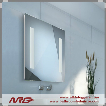 Wall Mounted Aluminum Framed Illuminated Bathroom Mirror