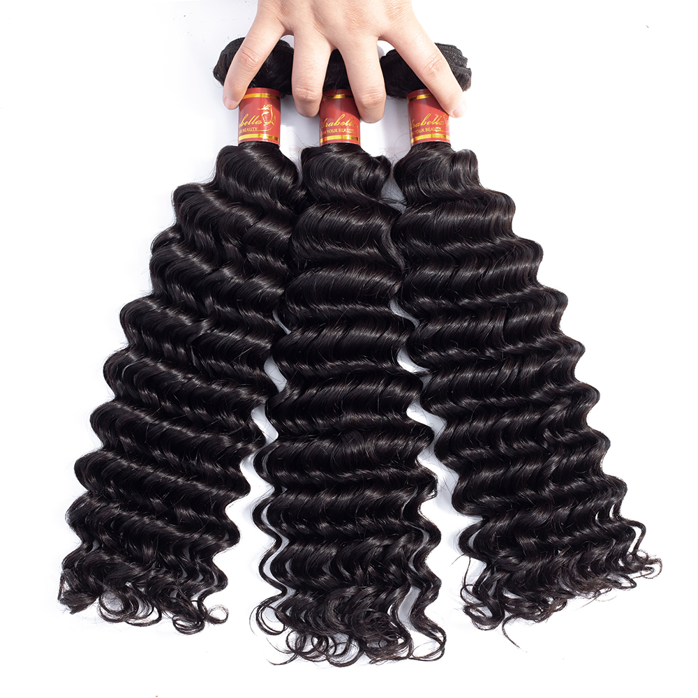 No Shed 100 Percent Brazilian Wet And Wavy Virgin Remy Deep Curly Human Hair Bundles Weaving