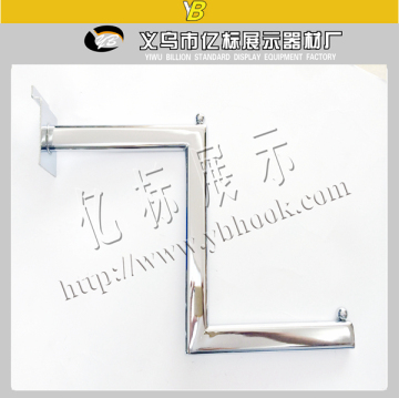 Chrome Z Shaped Wall Sliver Hooks With Oval Tube