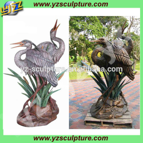 decorative metal bird sculptures for garden hot sale