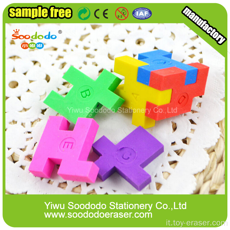 3D colorato Mini TPR assemblato gomma cubo Puzzle