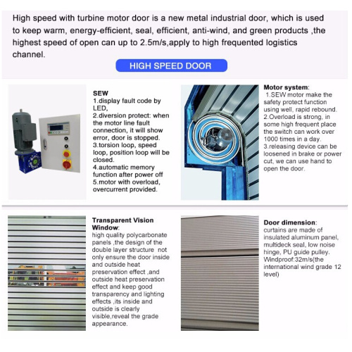 Aluminum Spiral Fast Rolling Security Door