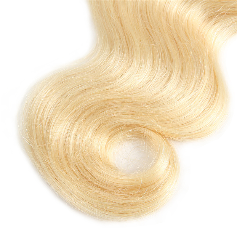 Raw Indian  Blonde 613 Virgin Remy Hair Colors Body  Wave