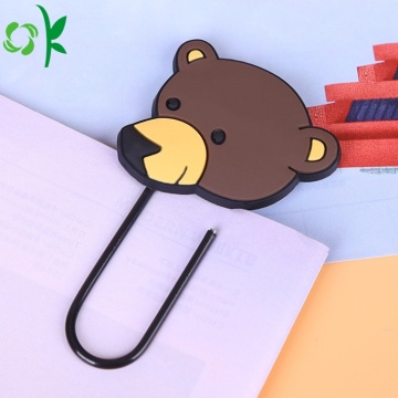 New Design Cute Silicone Bookmark for Gift