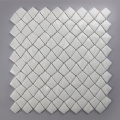 White Glass Mosaic Kite Shape Wall Tile Decoration