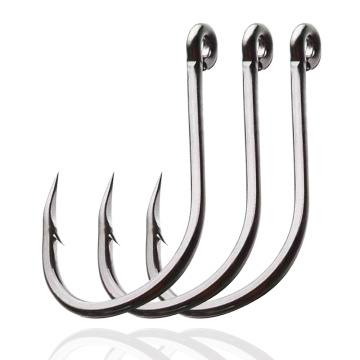 High Carbon Steel Sharp Fishing Hooks with Rings for Bass, Crappie, Walleye, and Panfish