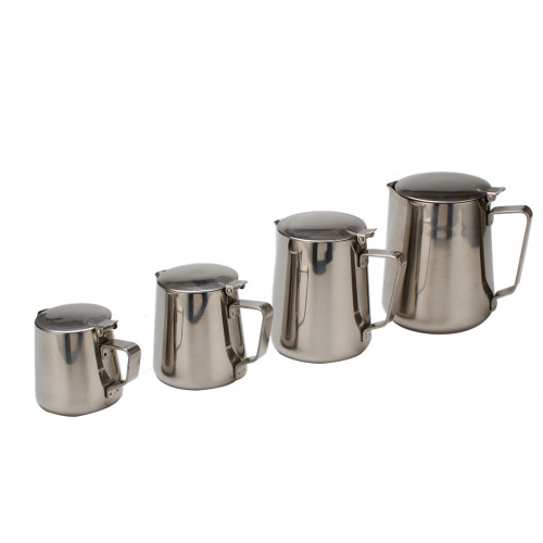 Food Grade Stainless Steel Milk Frother Pitcher-Lid