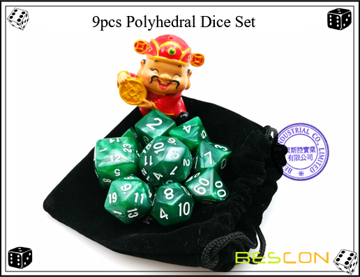 9pcs Dados Polyhedral Set-4 9pcs Polyhedral Dice Set-4
