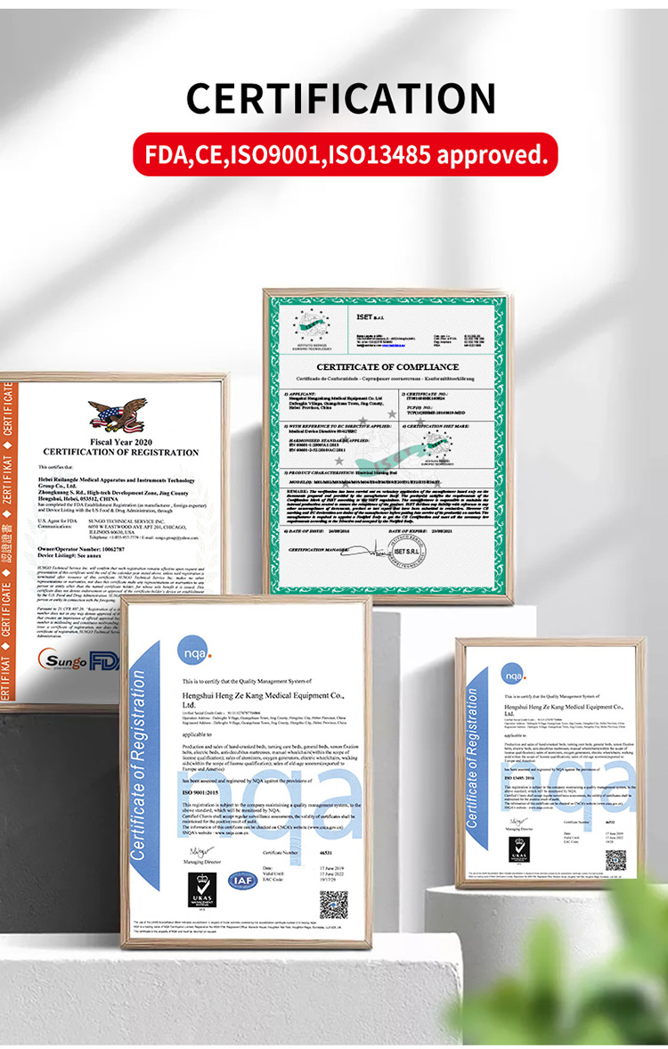 hospital bed equipment with mattress