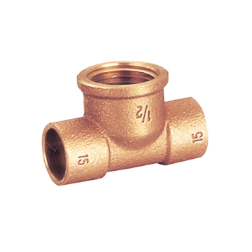 Bronze solder tee fitting