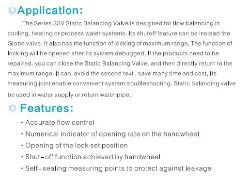 Flanged Static Balancing Valve Ductile Iron Accurate Control Pn16