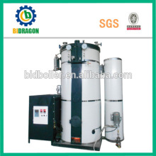 Low pressure wood pellet fired steam boiler for sterilization