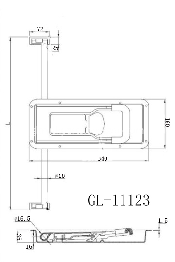 Enclosed Trailer Locks  GL-11123C