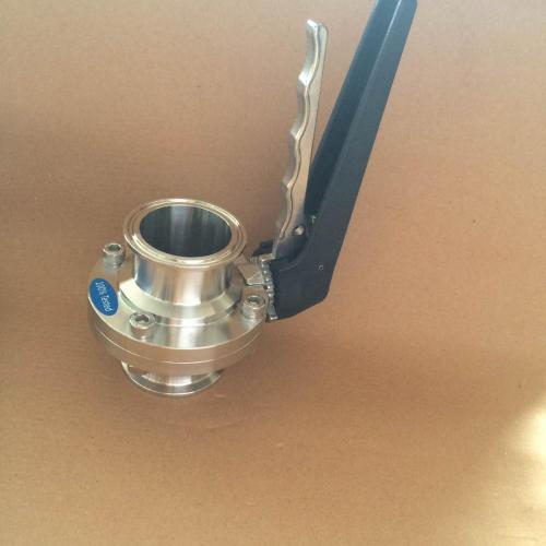 Sanitary Butterfly Valve with Stainless Steel Handle