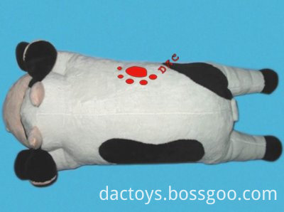 plush cow cushion