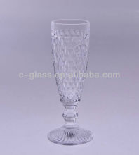 Pressed glass Champagne stemware