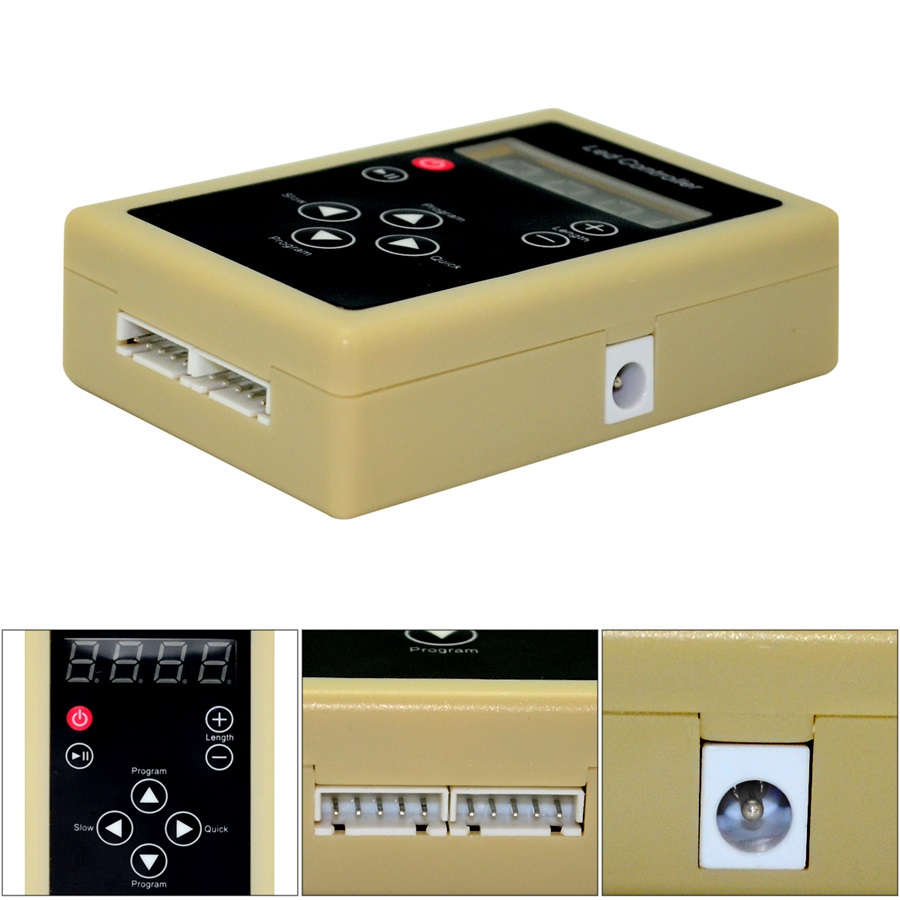 Plastic Spi Pixel Rf Remote Control Led Strip Pixel Controller For Ic ...