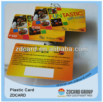 Professional plastic membership card, pre-printed membership card, PVC membership card