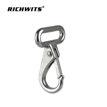 Stainless Steel Square Head Heavy Duty Fixed Eye Snap Hook For 25mm Webbing Snap Hook Accessory