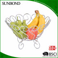 iron wire black vegetable holder fruit basket stand