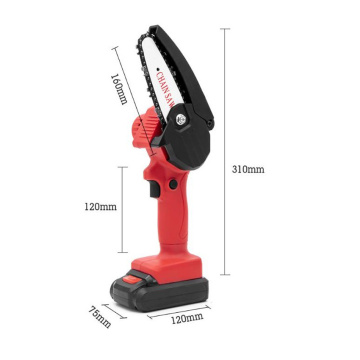 Mini motosserra com bateria sem fio de 4 polegadas motosserra sem fio