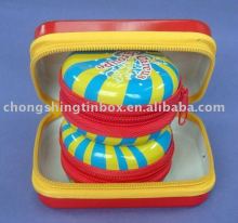 Decorative zipper tin cans from tin can manufacturer in Dongguan
