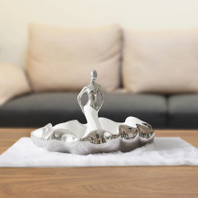 Luxury Silver Ceramic Table Decorations for Living Room: Hot Selling Home Accessories