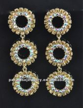 Nice rhinestone dangle earring