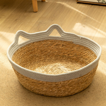 Woven Basket Pet Cat Nest