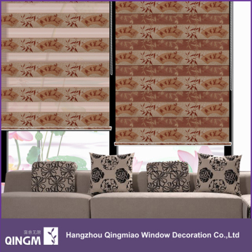 QINGM Popular Bamboo Pattern Rolling Up Blind For Decor