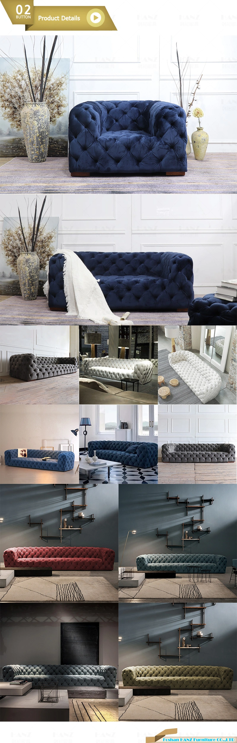 Nordic Simple Pure Hand-Made Villa Hole Single Sofa