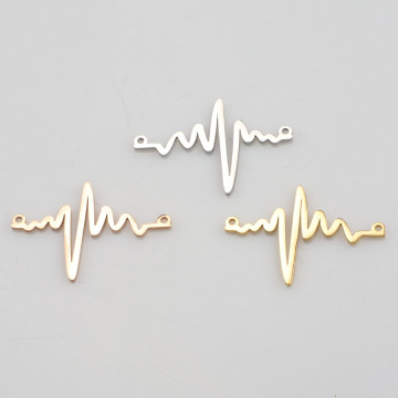 DIY Charms: Customizable Sterling Silver and Stainless Steel Lightning Pendant for Necklace Jewelry Making