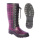 Lady fashion european rubber lace up rain boots