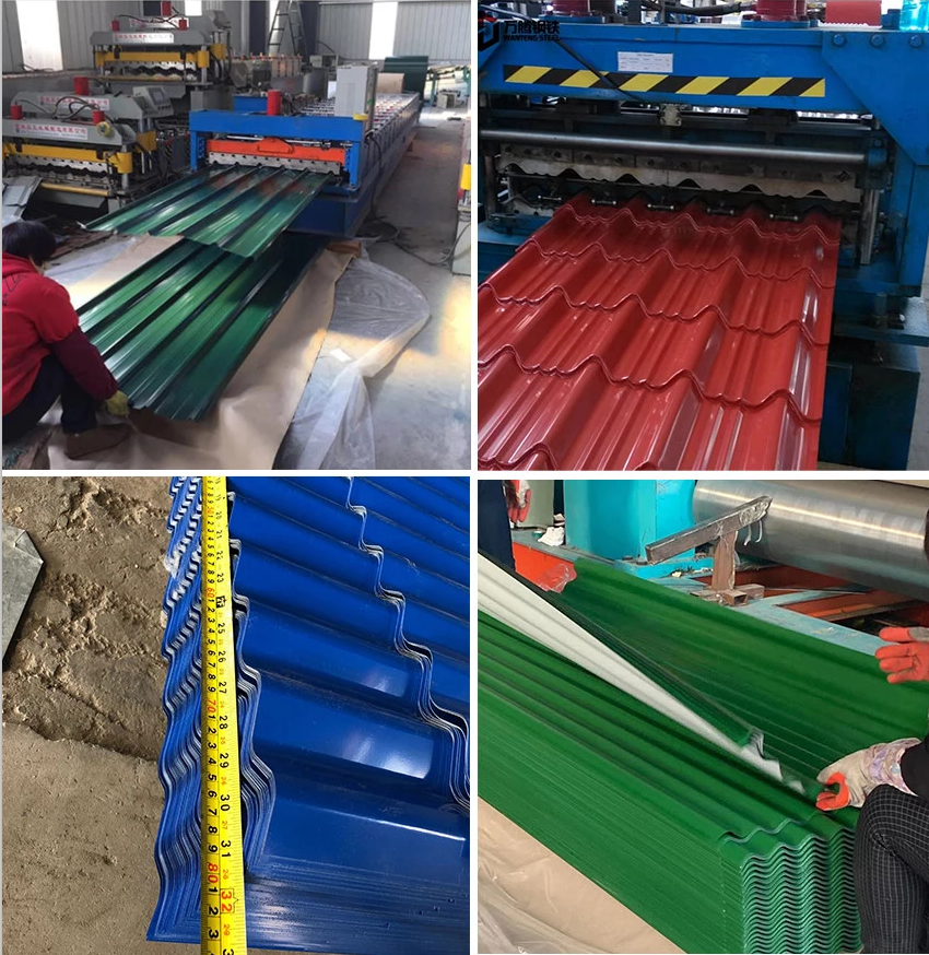 color coated corrugated steel roofing sheets with best price from China 3m/3.6m/4.2m for South Africa