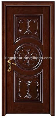 hand carved wooden door