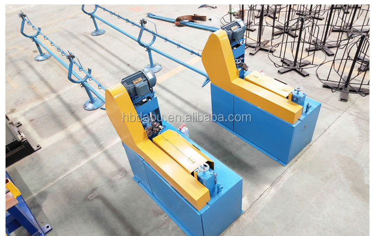 Steel wire ribbed wire straightening and cutting machine